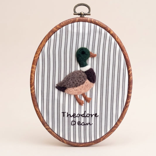 Custom Felted Mallard Art