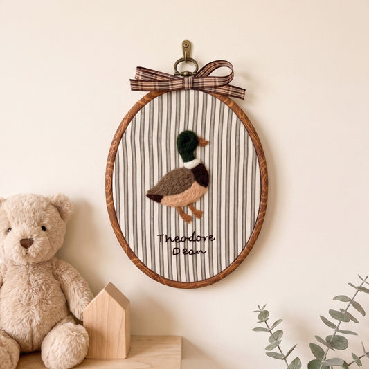 Custom Felted Mallard Art