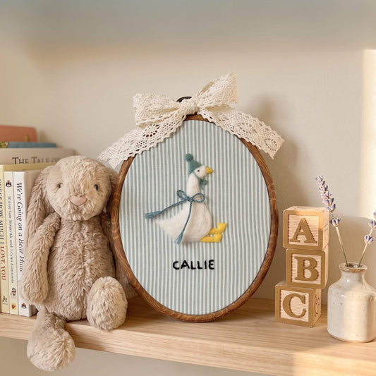 Custom Felted Goose Art