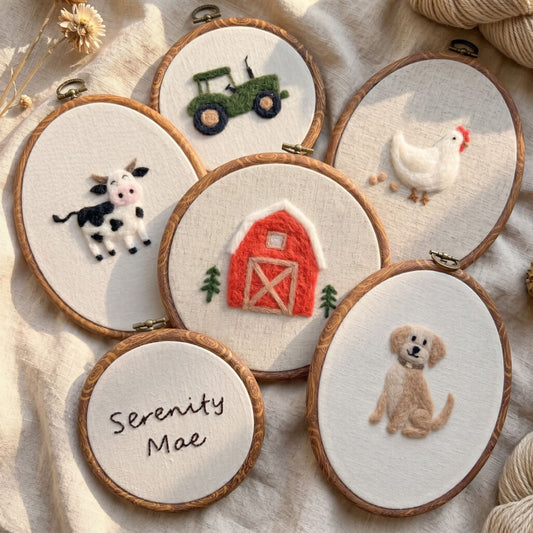 Felted Dog with Custom Name