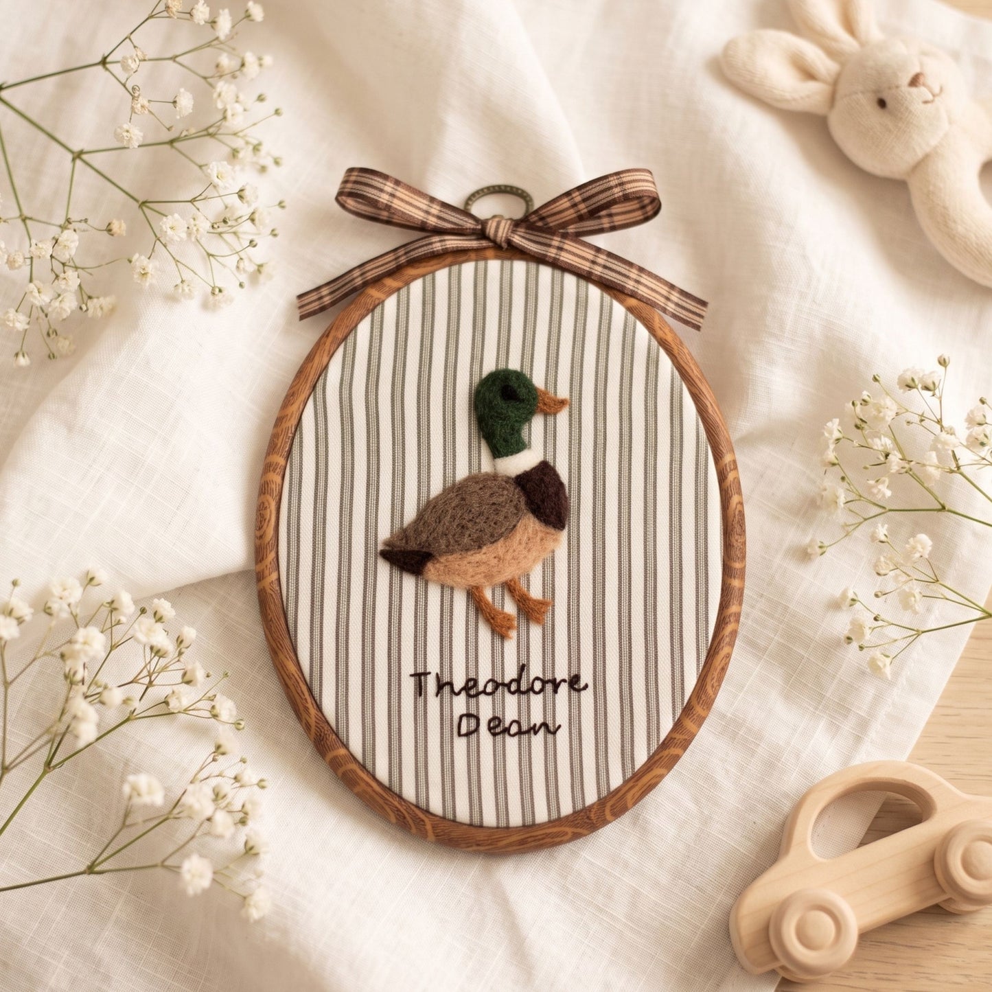 Custom Felted Mallard Art