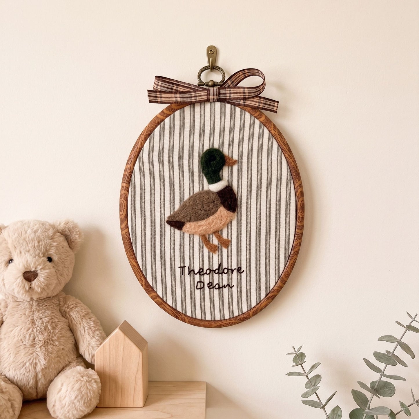 Custom Felted Mallard Art