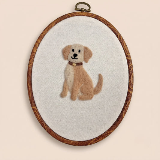 Felted Dog with Custom Name