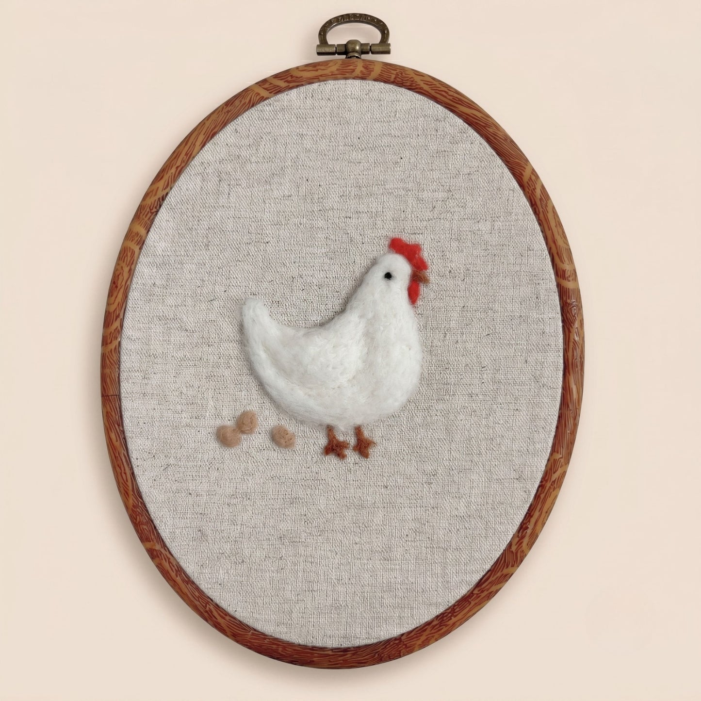 Felted Hen with Custom Name