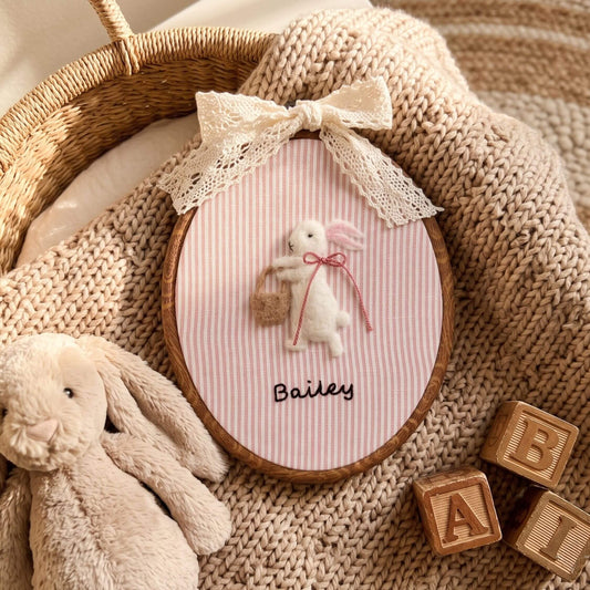 Custom Felted Rabbit Art