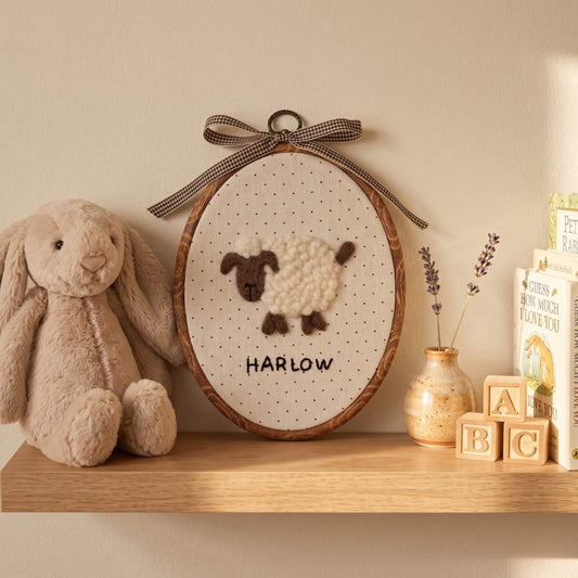 Custom Felted Lamb Art