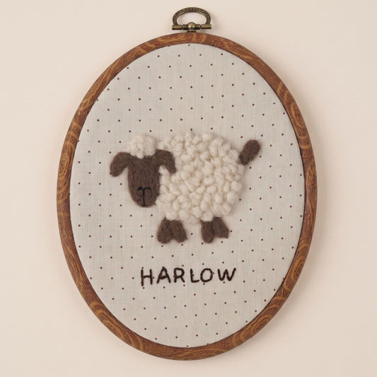 Custom Felted Lamb Art