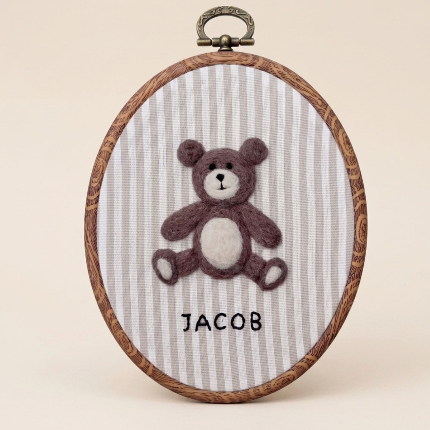 Felted Bear with Custom Name