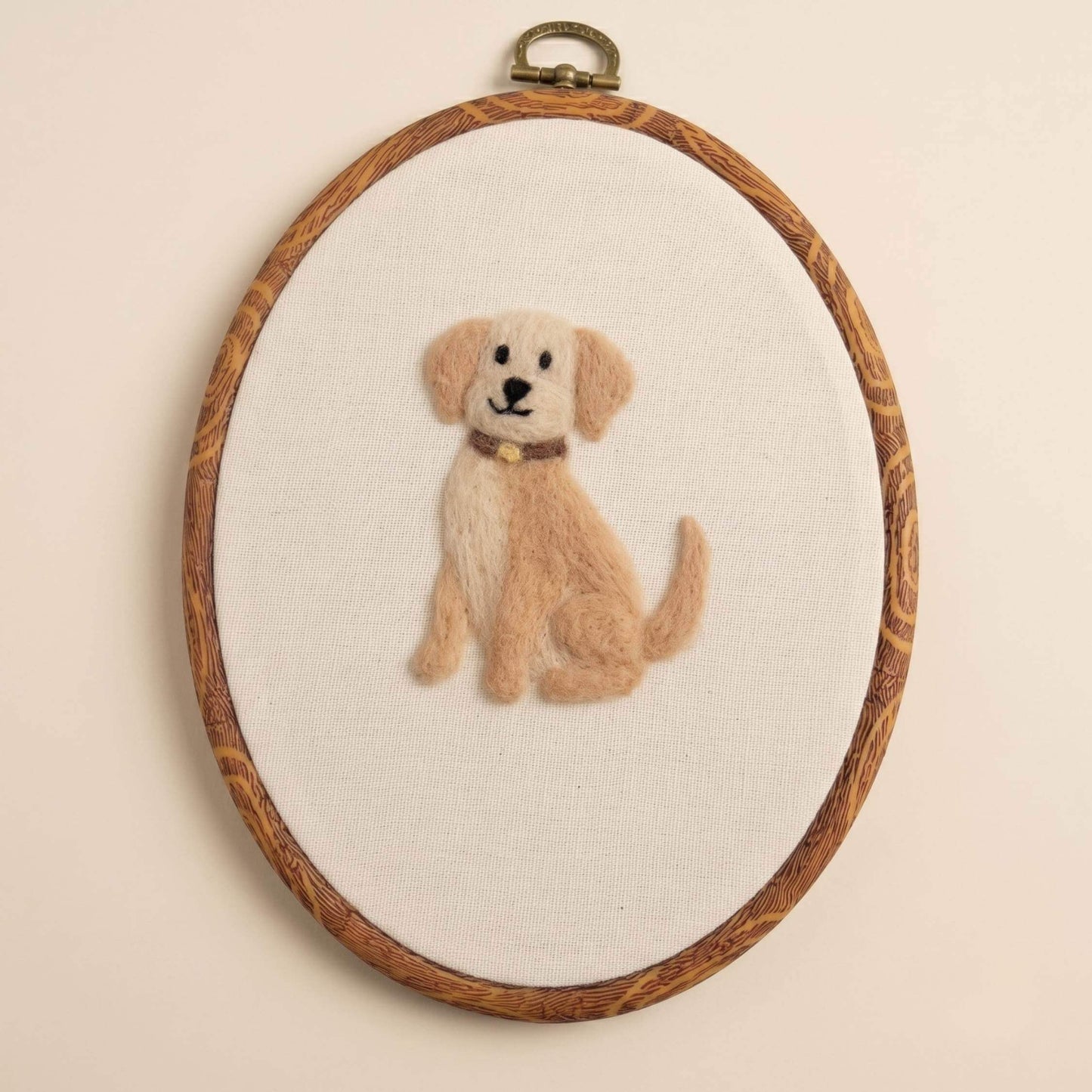 Felted Dog with Custom Name