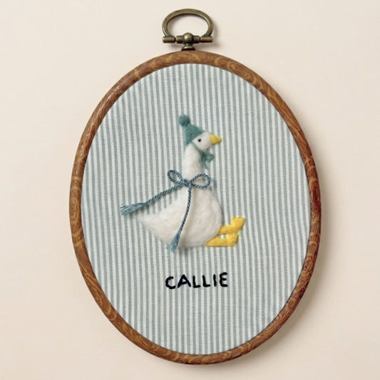 Custom Felted Goose Art