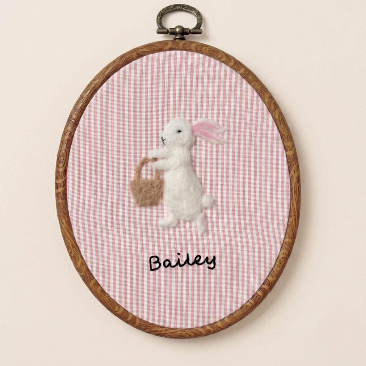 Custom Felted Rabbit Art