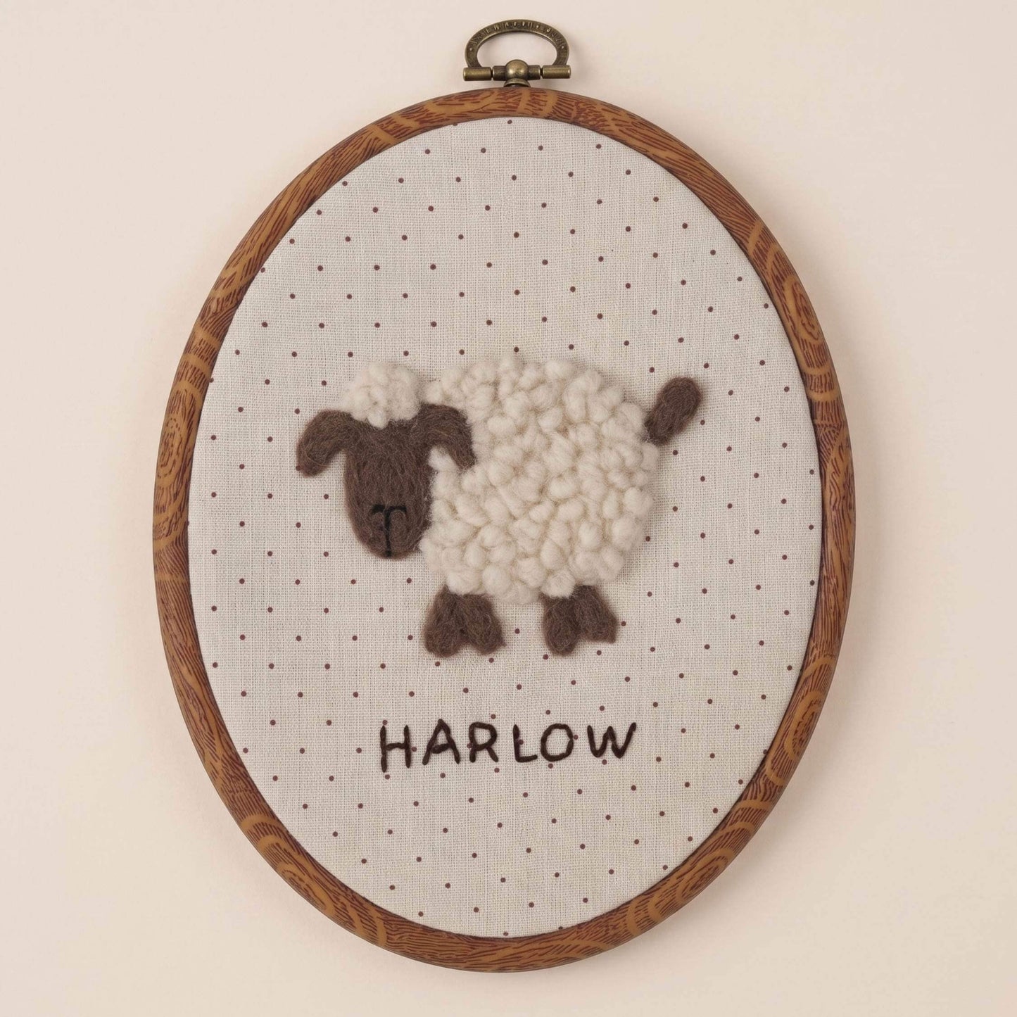 Custom Felted Lamb Art