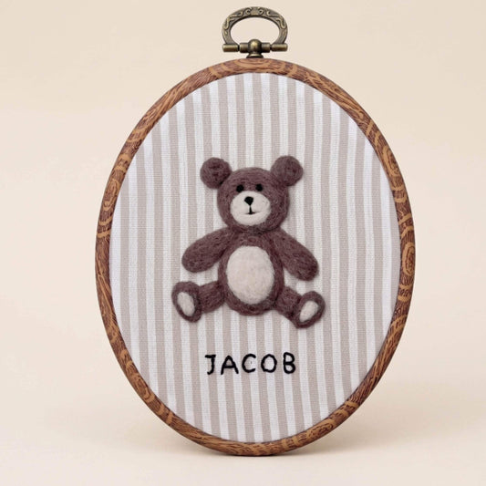 Felted Bear with Custom Name