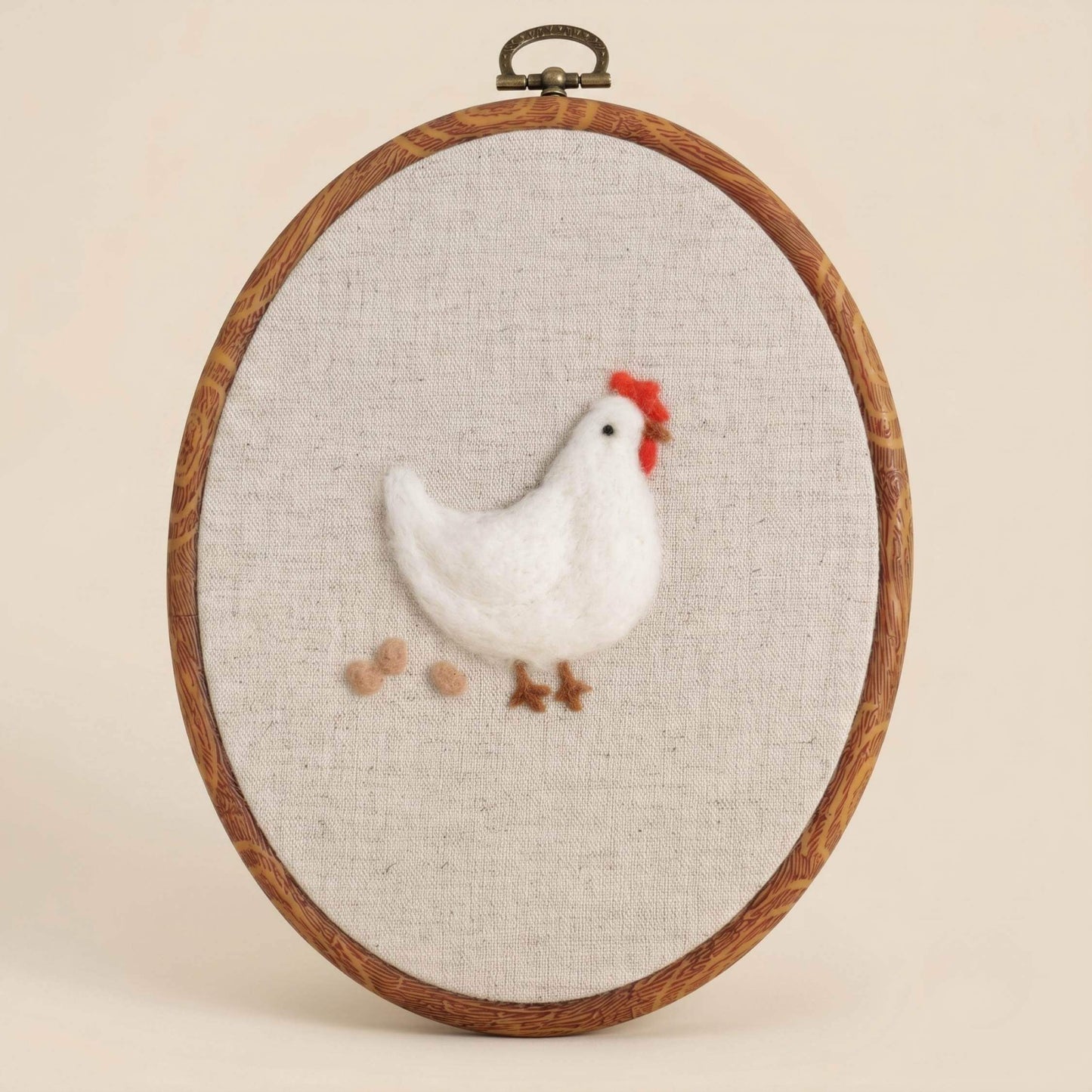 Felted Hen with Custom Name