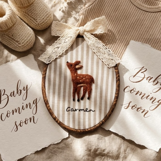 Custom Felted Deer Art
