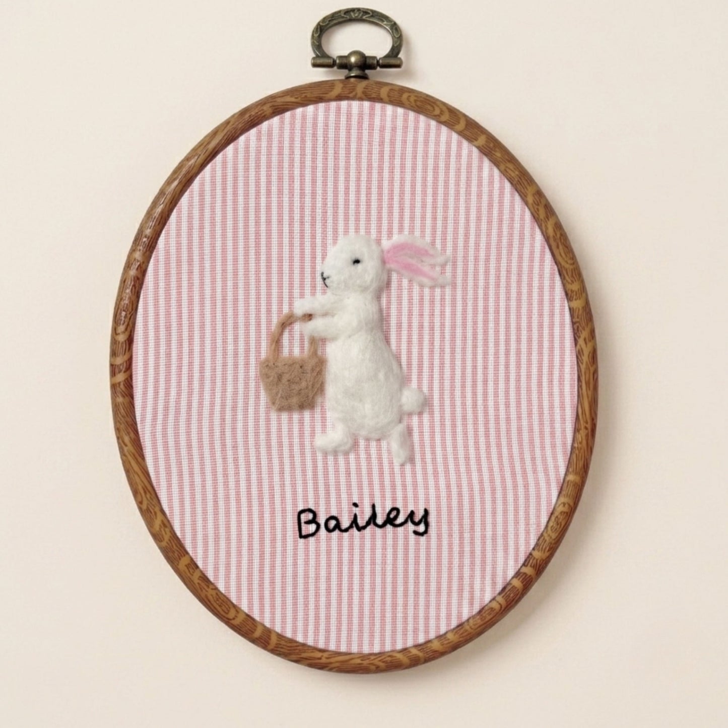 Custom Felted Rabbit Art